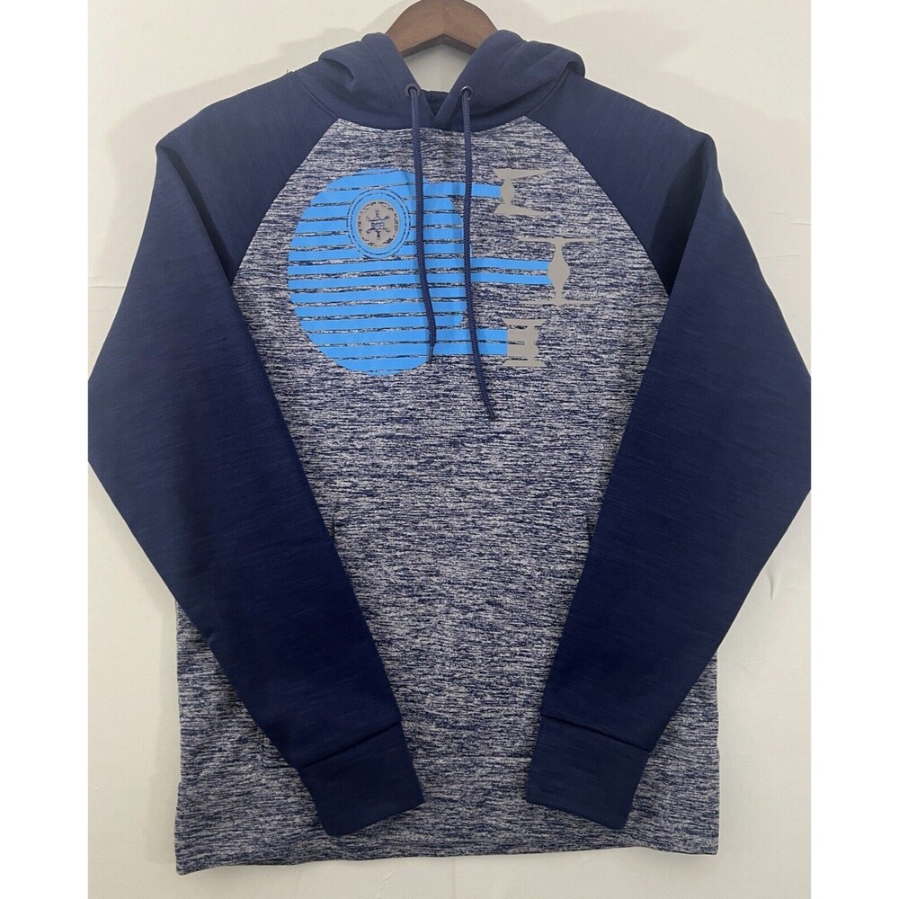 DISNEY Star Wars Long Sleeve Navy Blue Gray PULL-OVER Hoodie  -  Small